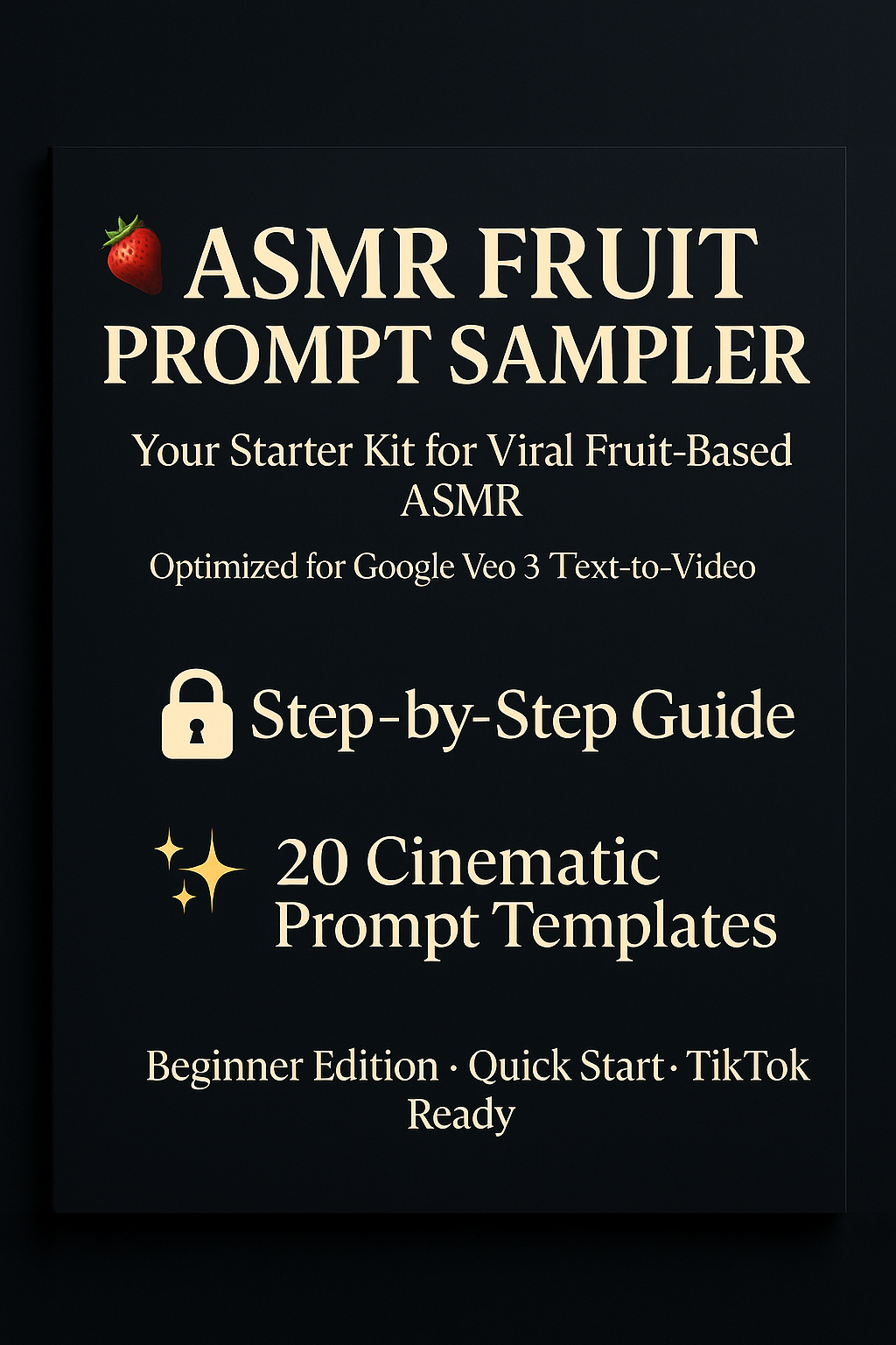 ASMR Fruit Prompt Sampler – Step-by-step guide + 20 prompts