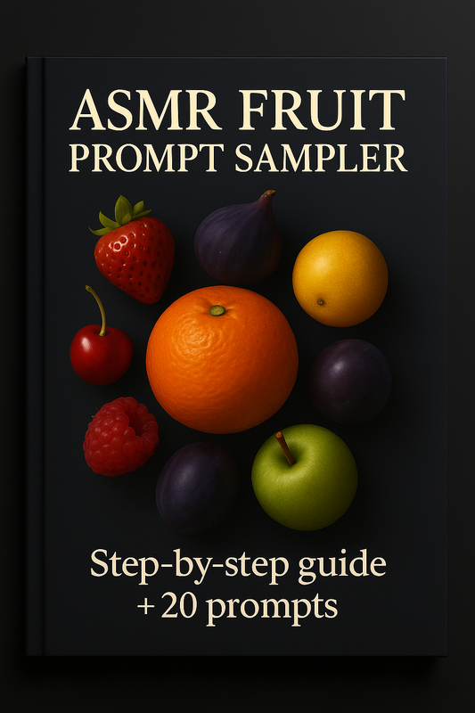 ASMR Fruit Prompt Sampler – Step-by-step guide + 20 prompts